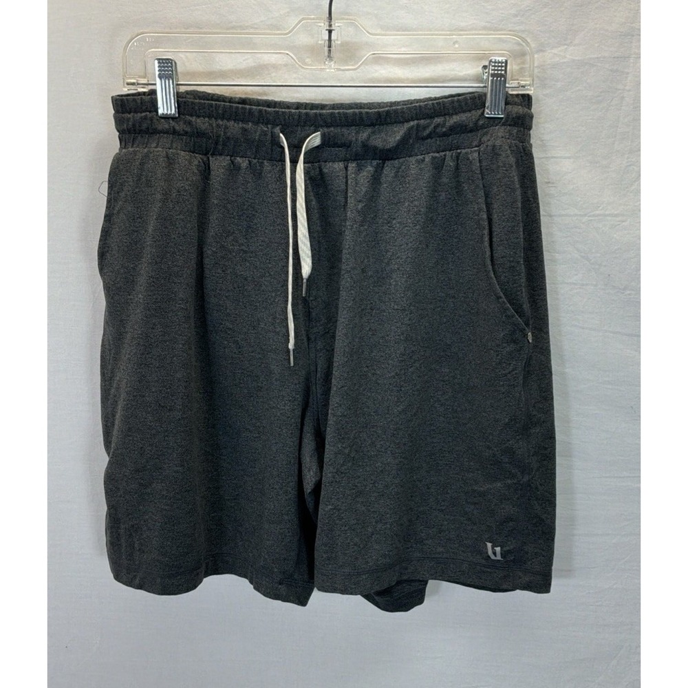 Vuori Shorts Mens Sz S Gray Jersey Knit Drawstring Pockets Running Gym Lounge